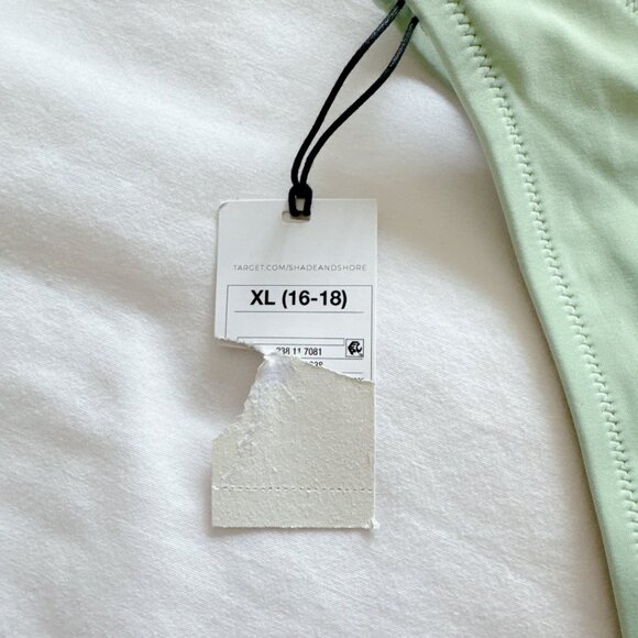 Shade & Shore NWT Sage green lowest coverage extra cheeky bikini bottoms… - Picture 10 of 11
